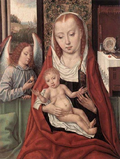 Master of the Saint Ursula Legend Virgin and Child with an Angel